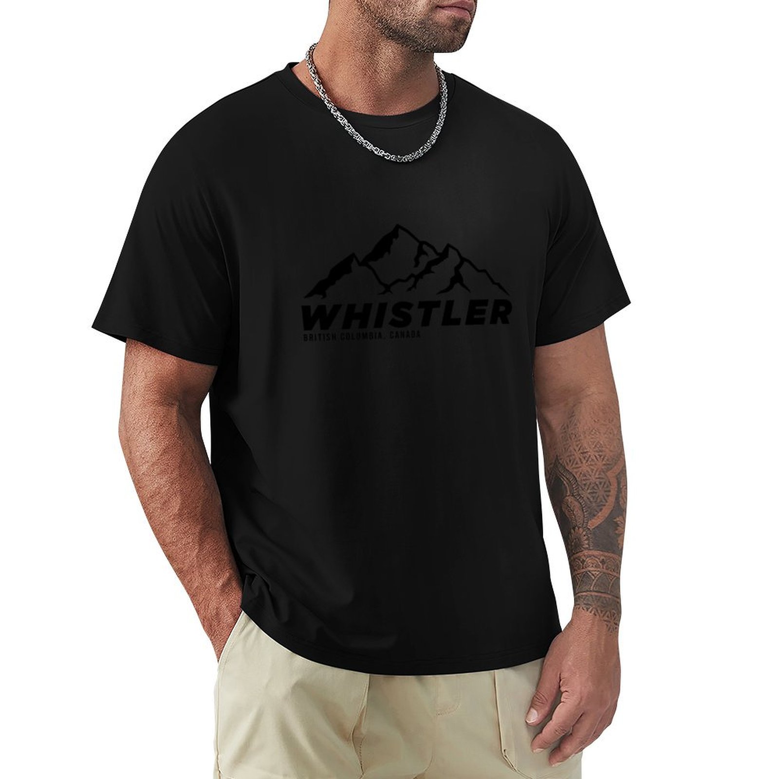 Mountain Biking Whistler - Camiseta Esportiva Absorvente de Suor Ski