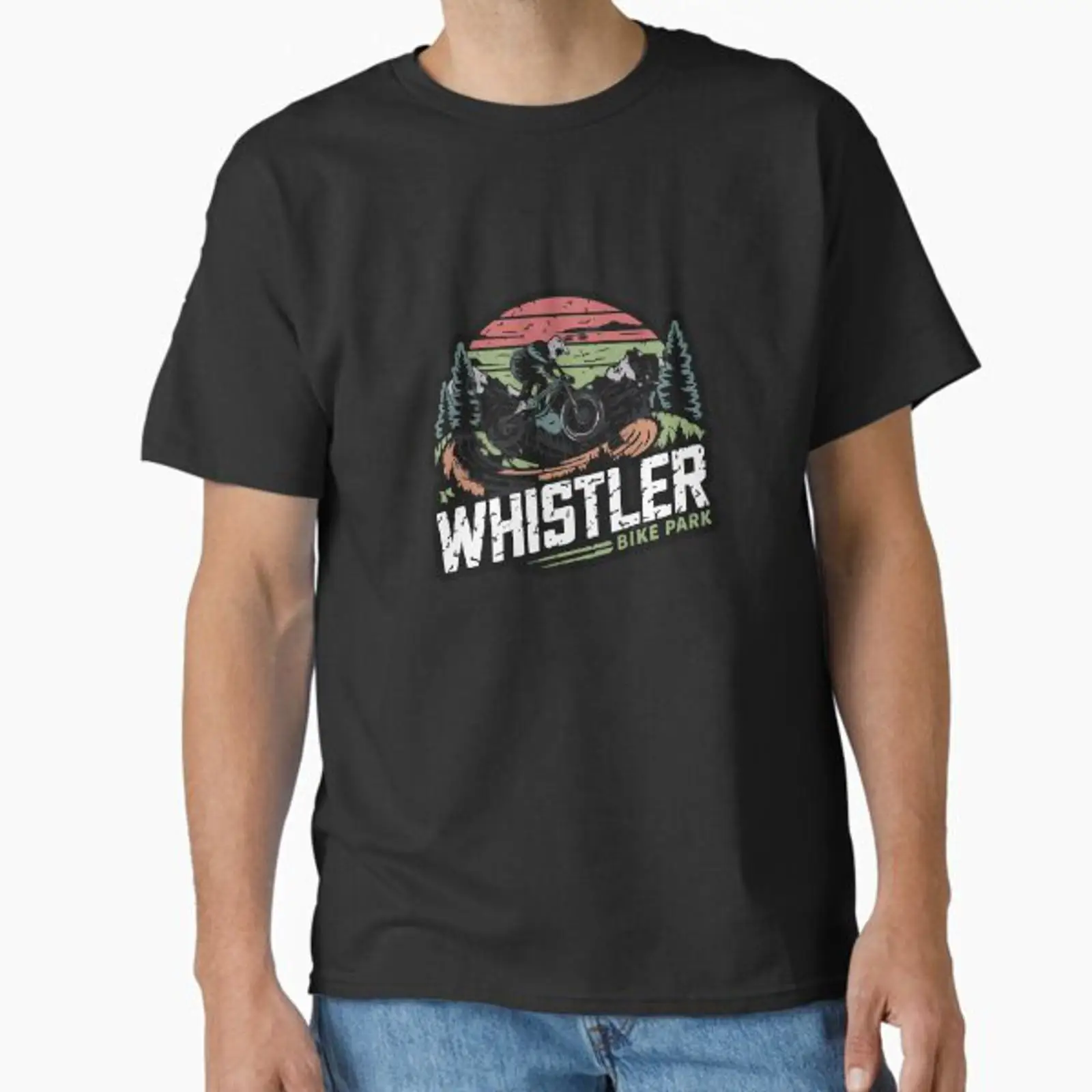 Camiseta clássica vintage lava - Mountain Biking Whistler avaliação e preço