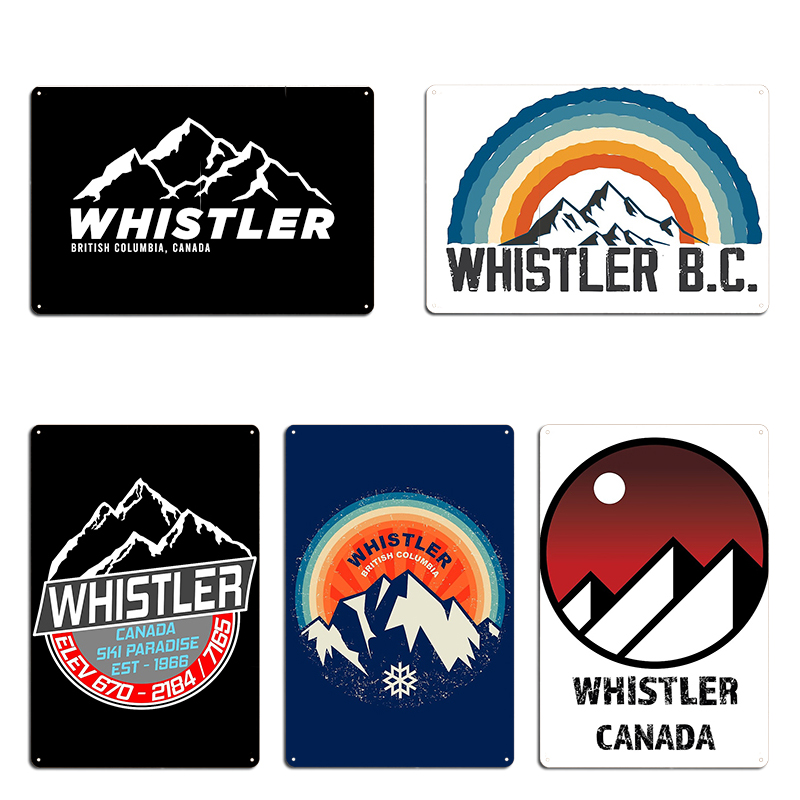 Retro esqui assobiador b.c can - Mountain Biking Whistler avaliação e preço