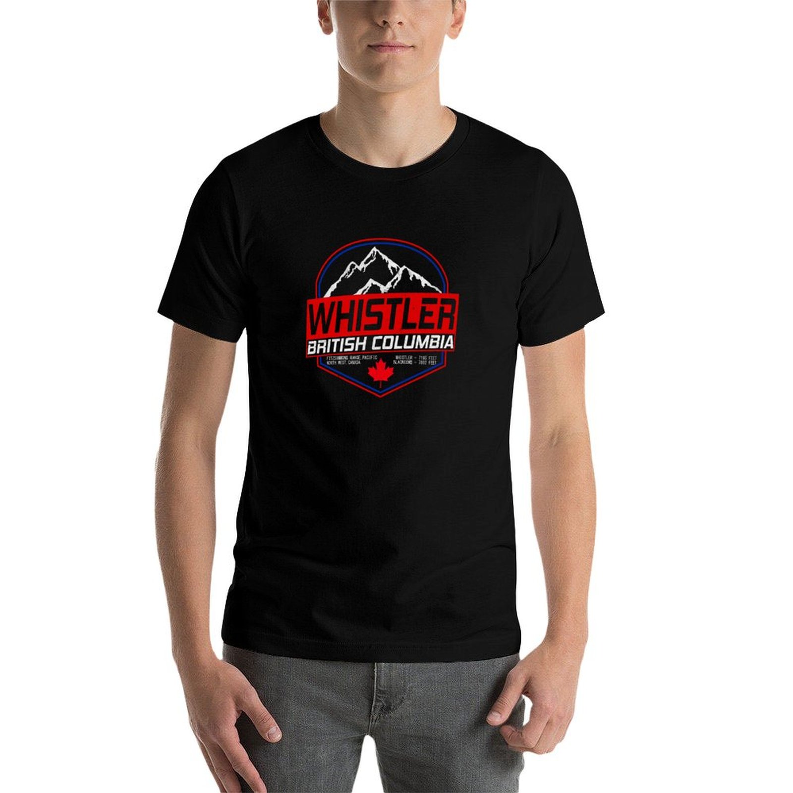 Camiseta retrô Ski Whistler B. - Mountain Biking Whistler avaliação e preço